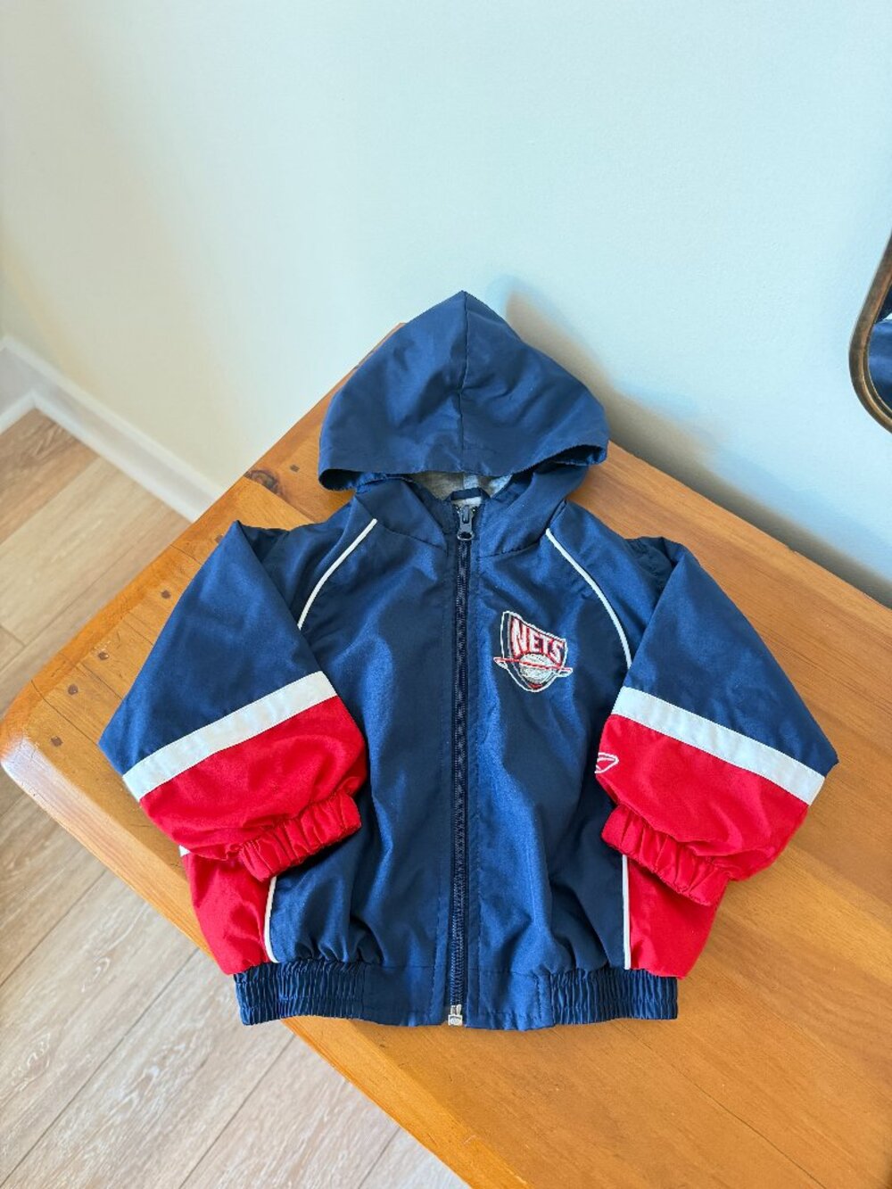 Vintage Reebok 90s Nets Windbreaker Jacket